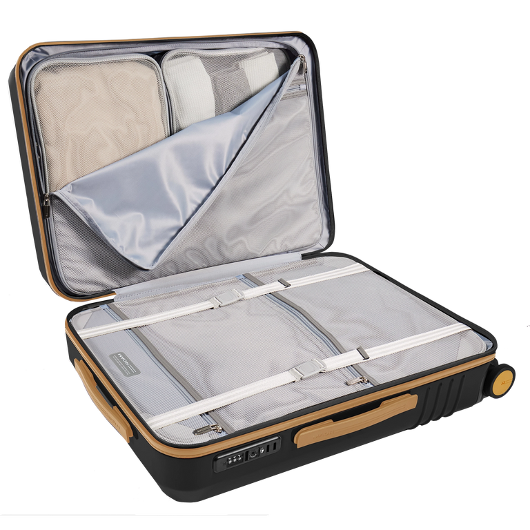 Compression boards allow you to pack more and stay wrinkle free.