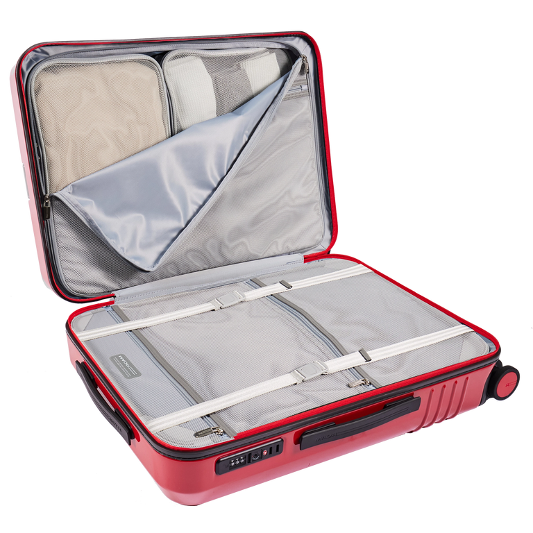 Compression boards allow you to pack more and stay wrinkle free.