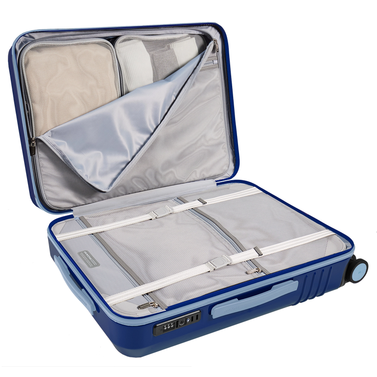 Compression boards allow you to pack more and stay wrinkle free.