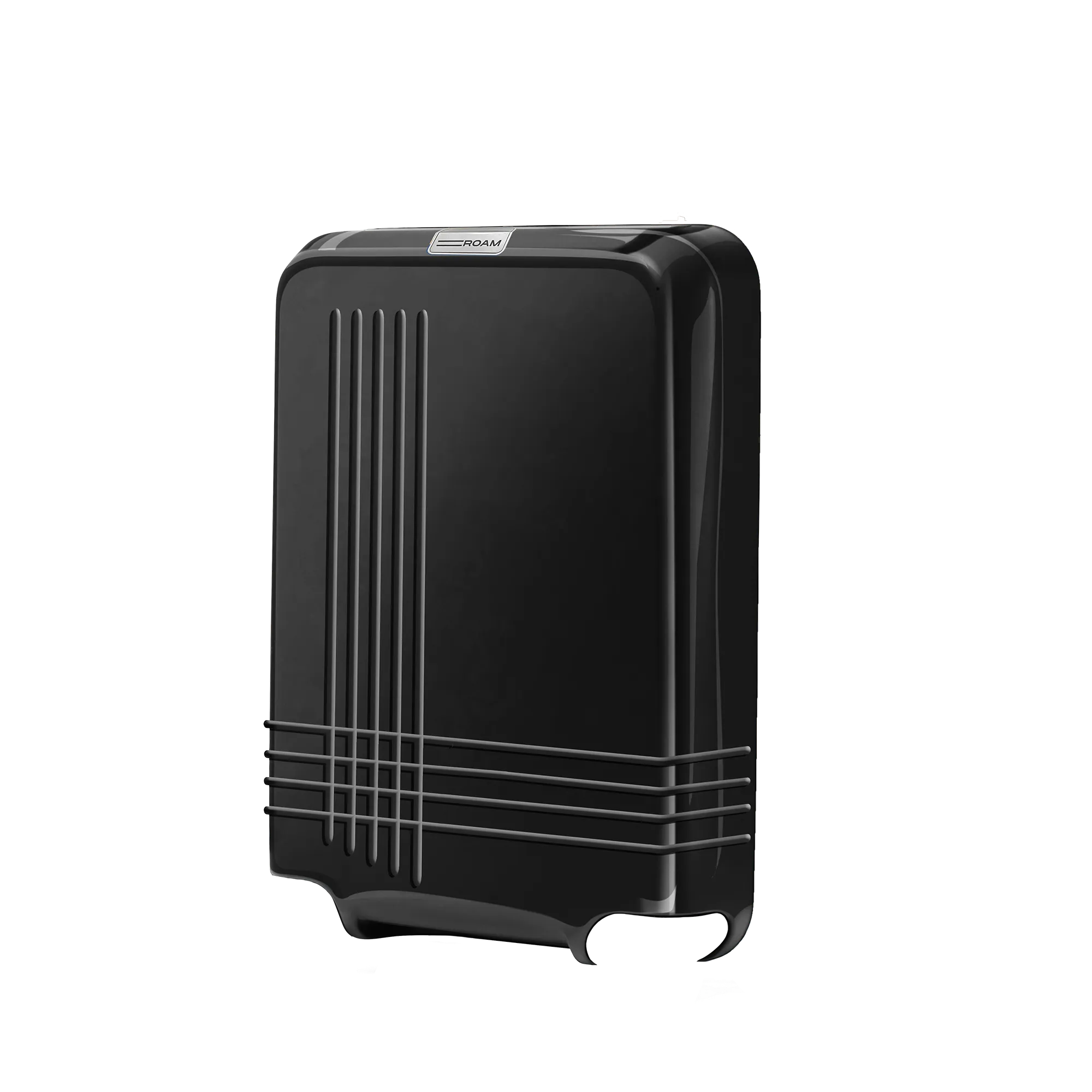luggage check in front shell in glossy black