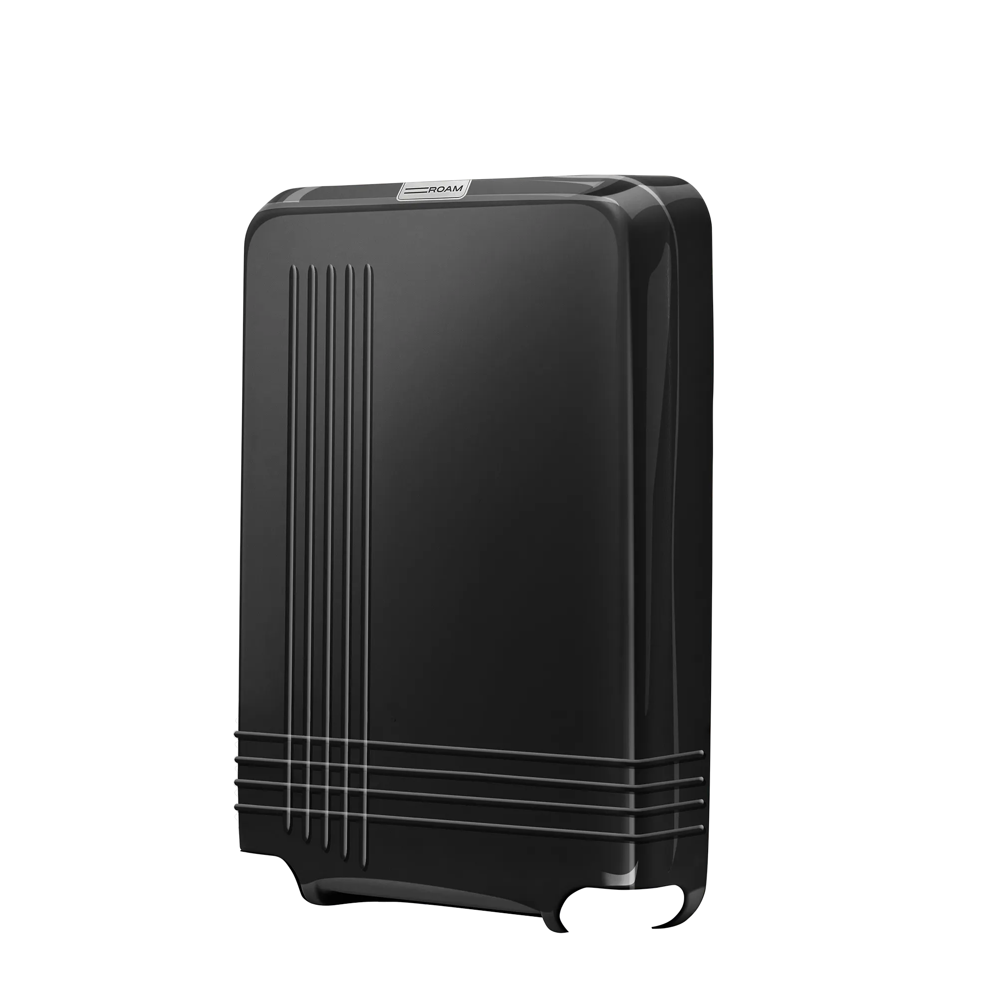 luggage large check in front shell in glossy black