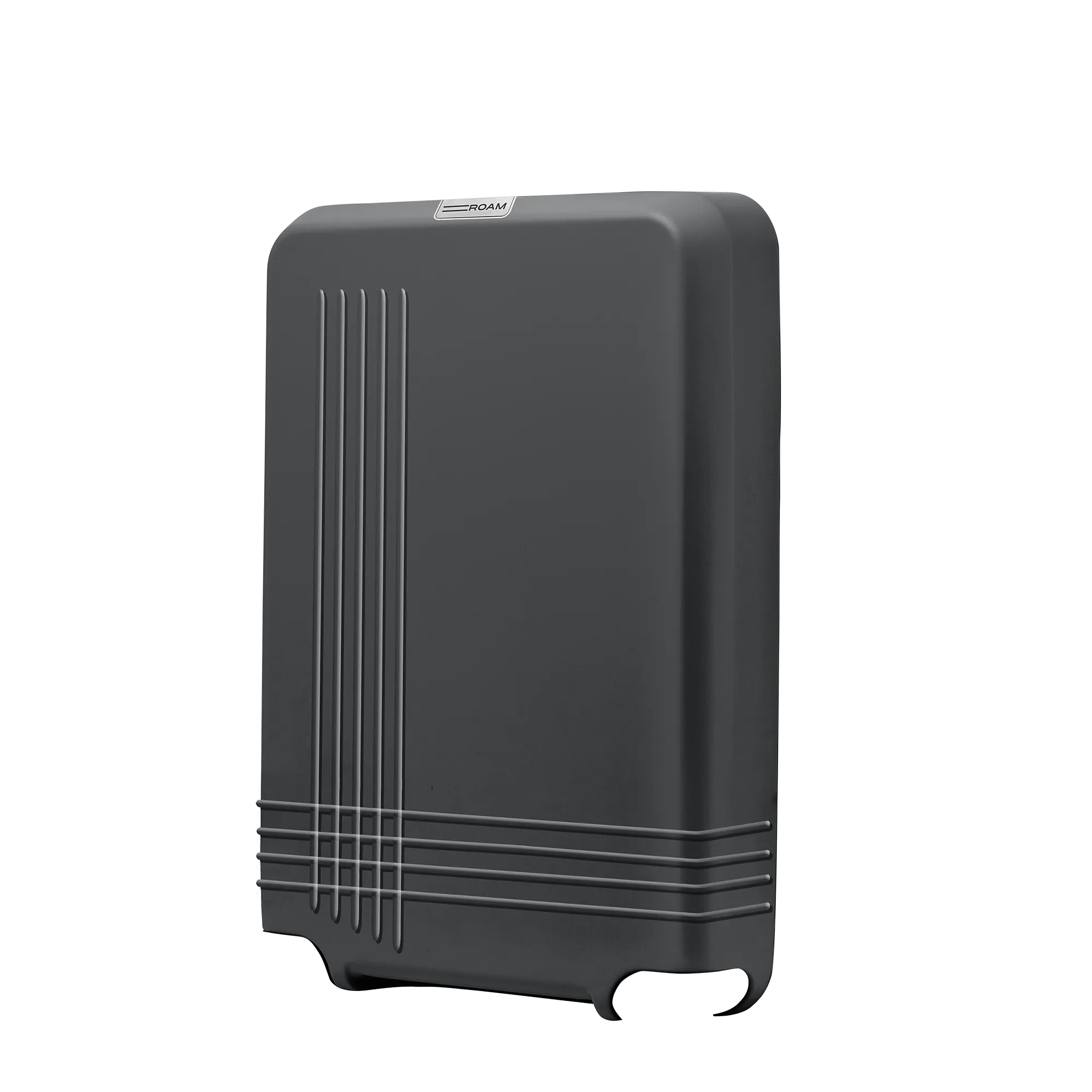 luggage large check in front shell in matte steel