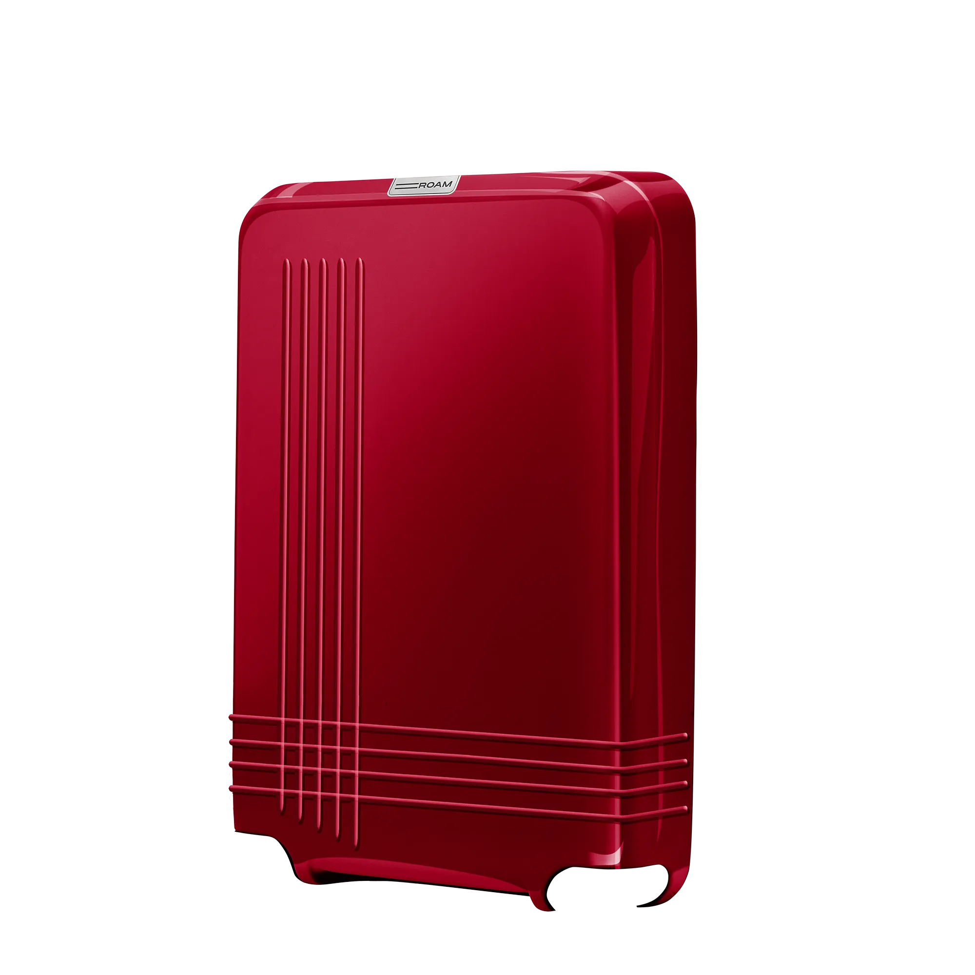 luggage large check in front shell in glossy red