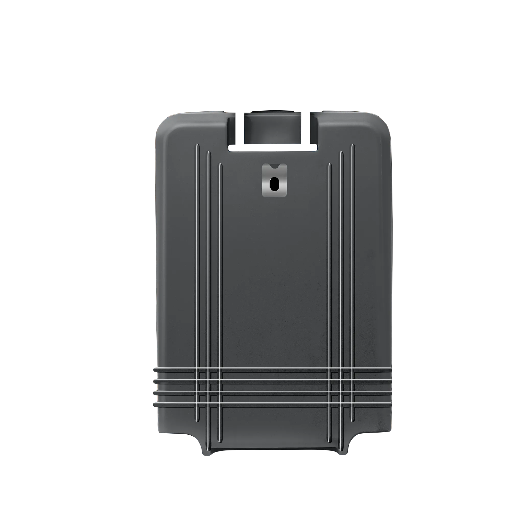 luggage large check in back shell in matte steel