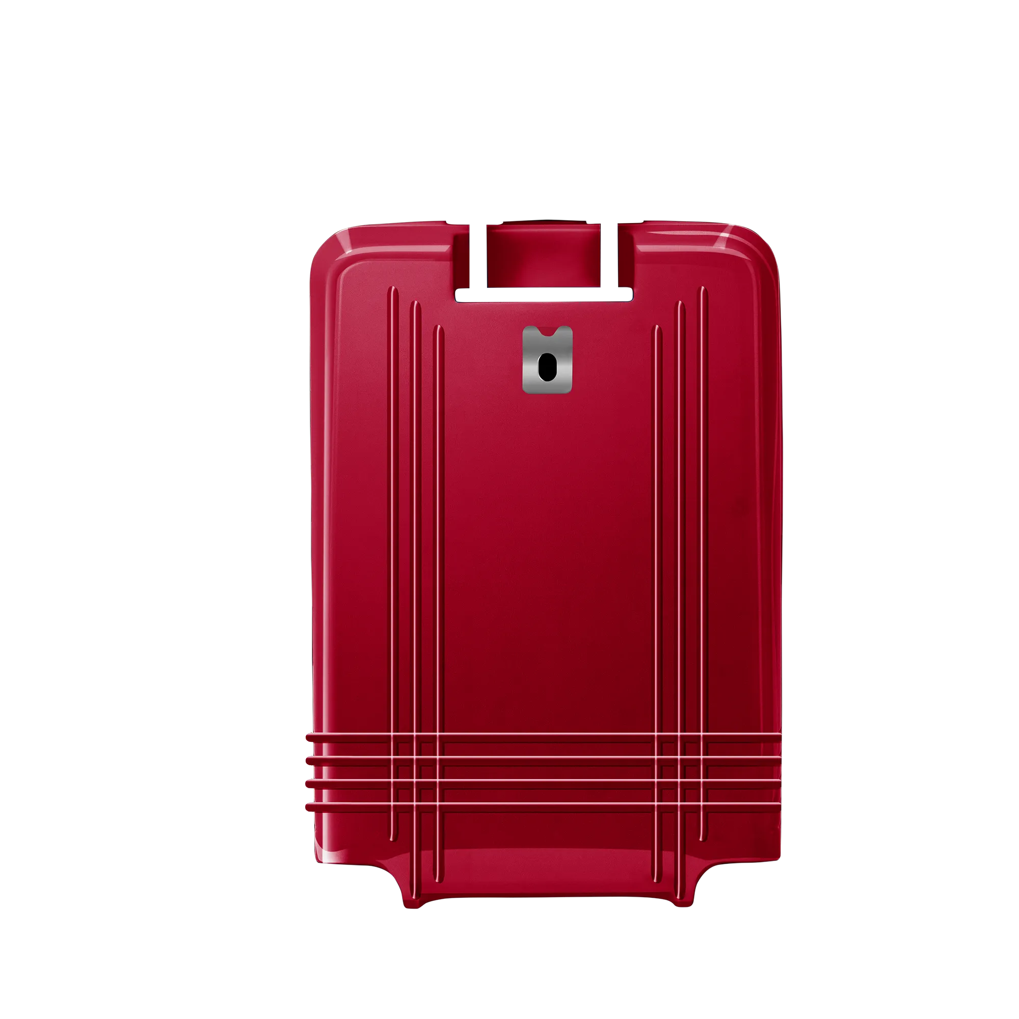luggage large check in back shell in glossy red