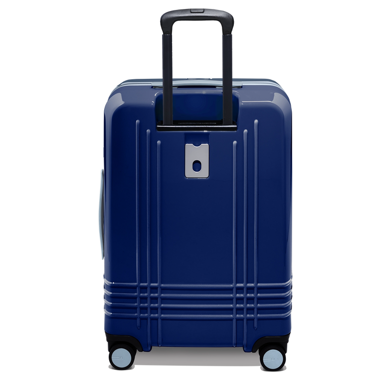 Every bag comes with the option for a free monogram on the ID plate which contains a slot for your contact information.