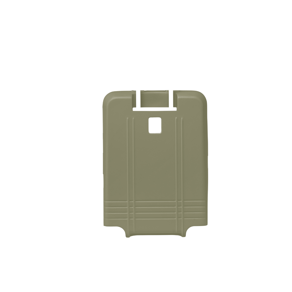 luggage check in back shell in venetian green