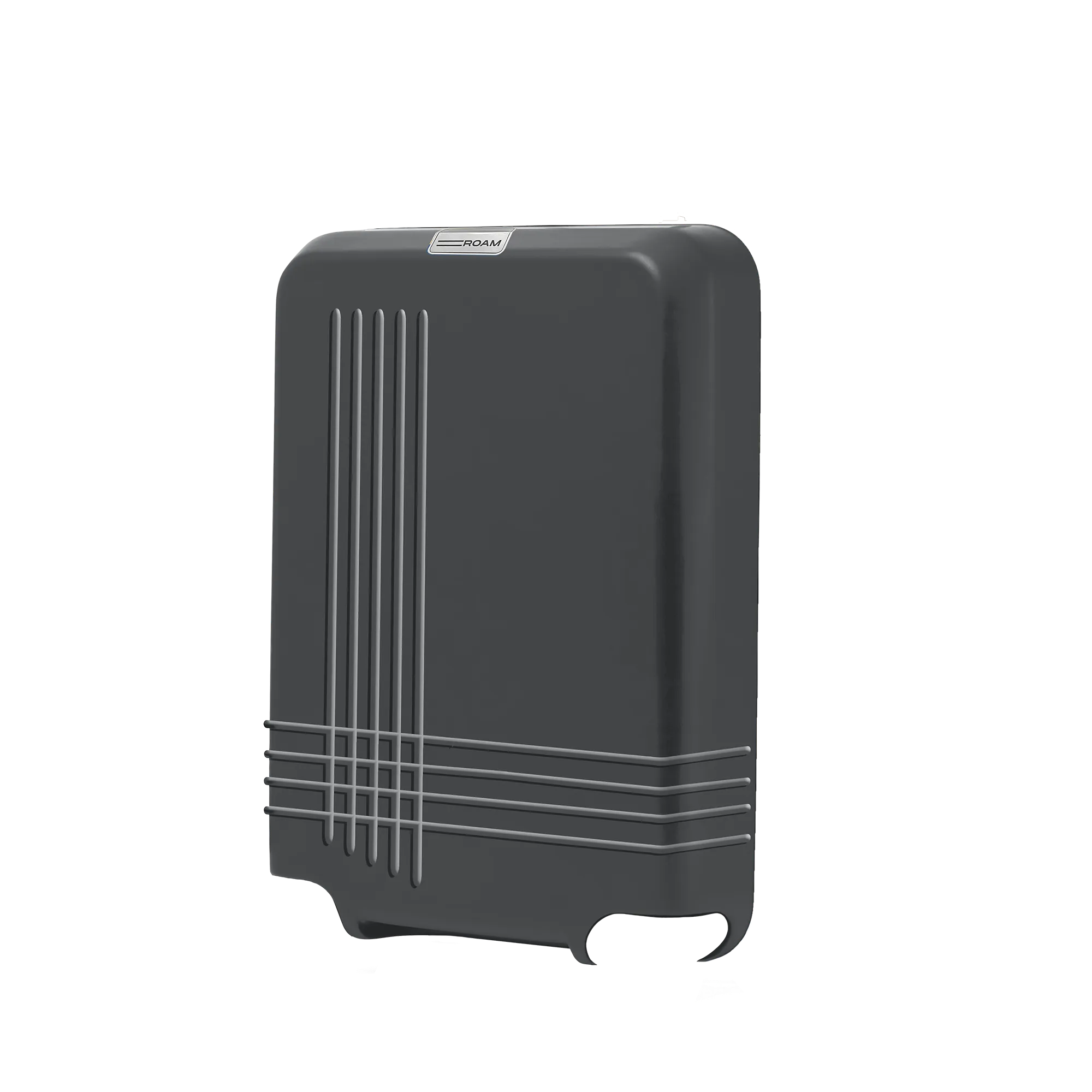 luggage check in front shell in matte steel