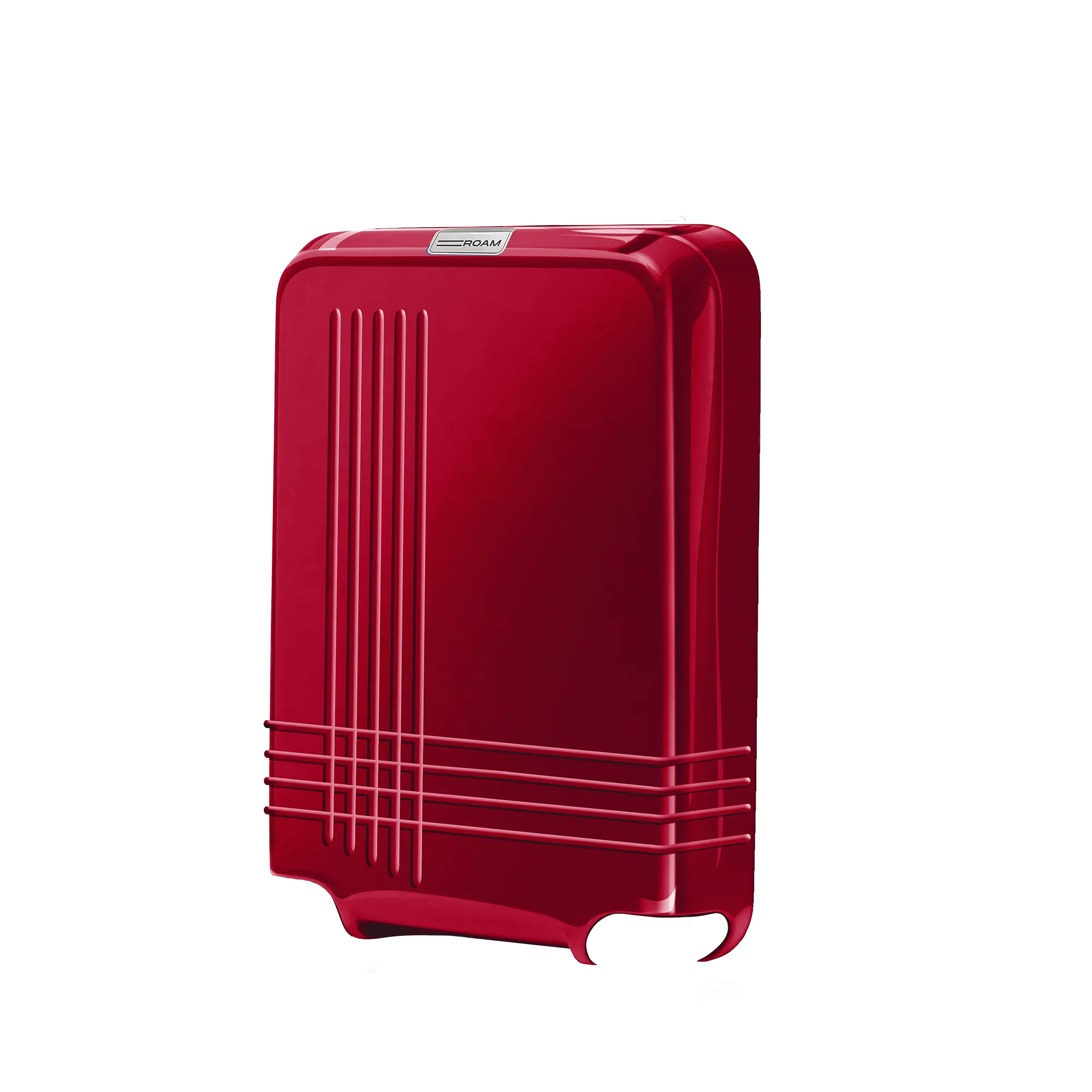 luggage check in front shell in glossy red