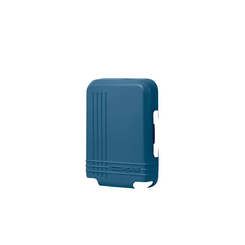 luggage carry on front shell in como blue