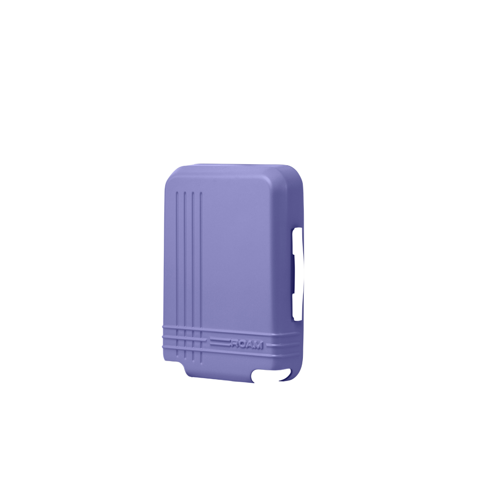 luggage carry on front shell in carolina lilac