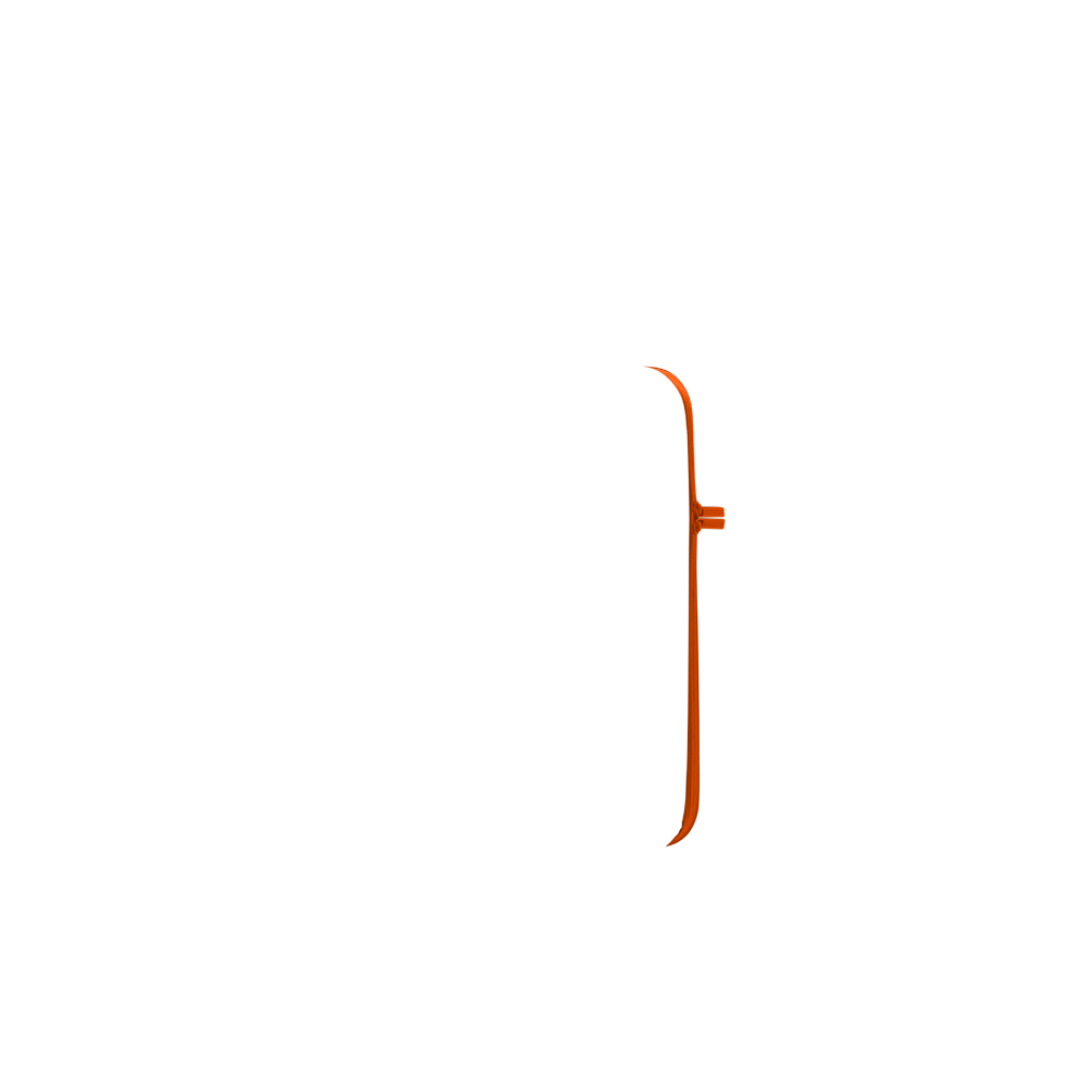 luggage expandable zipper gusset in seville orange