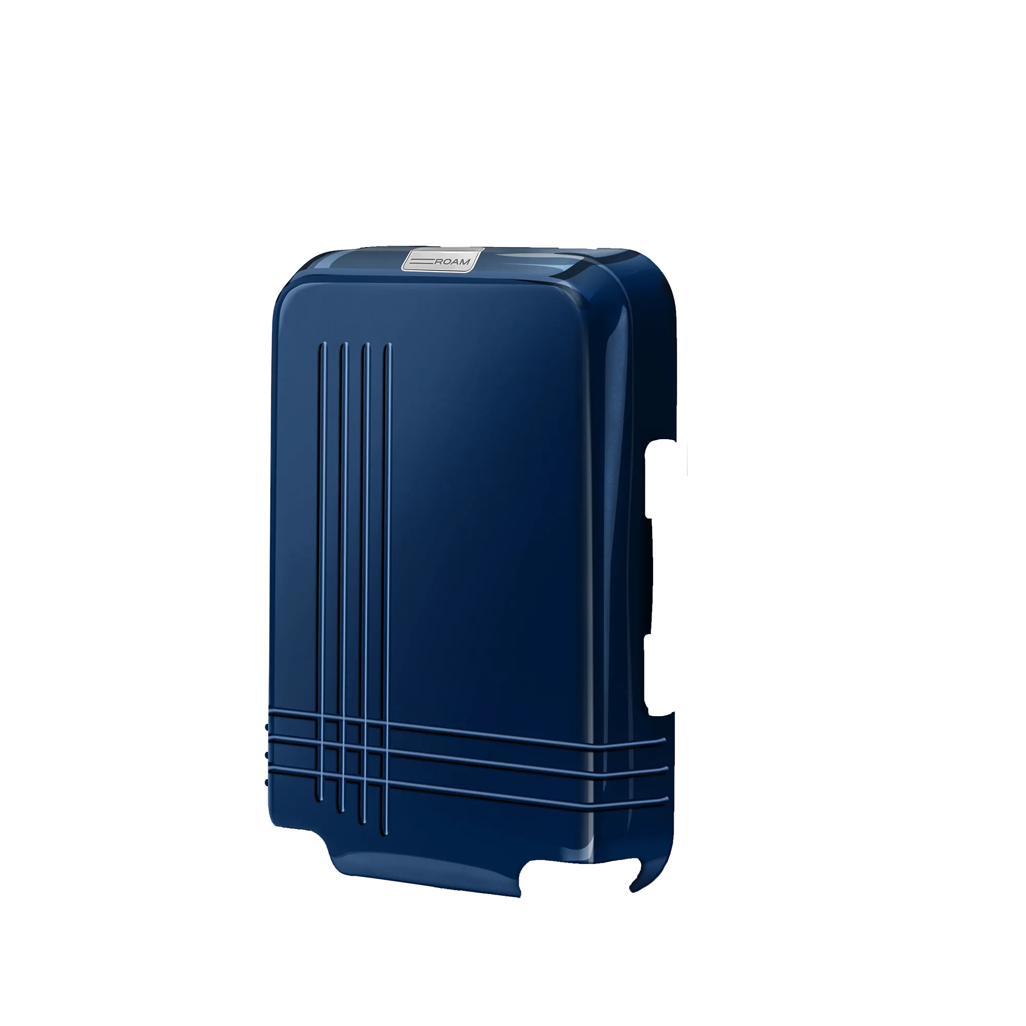 luggage carry on front shell in glossy navy