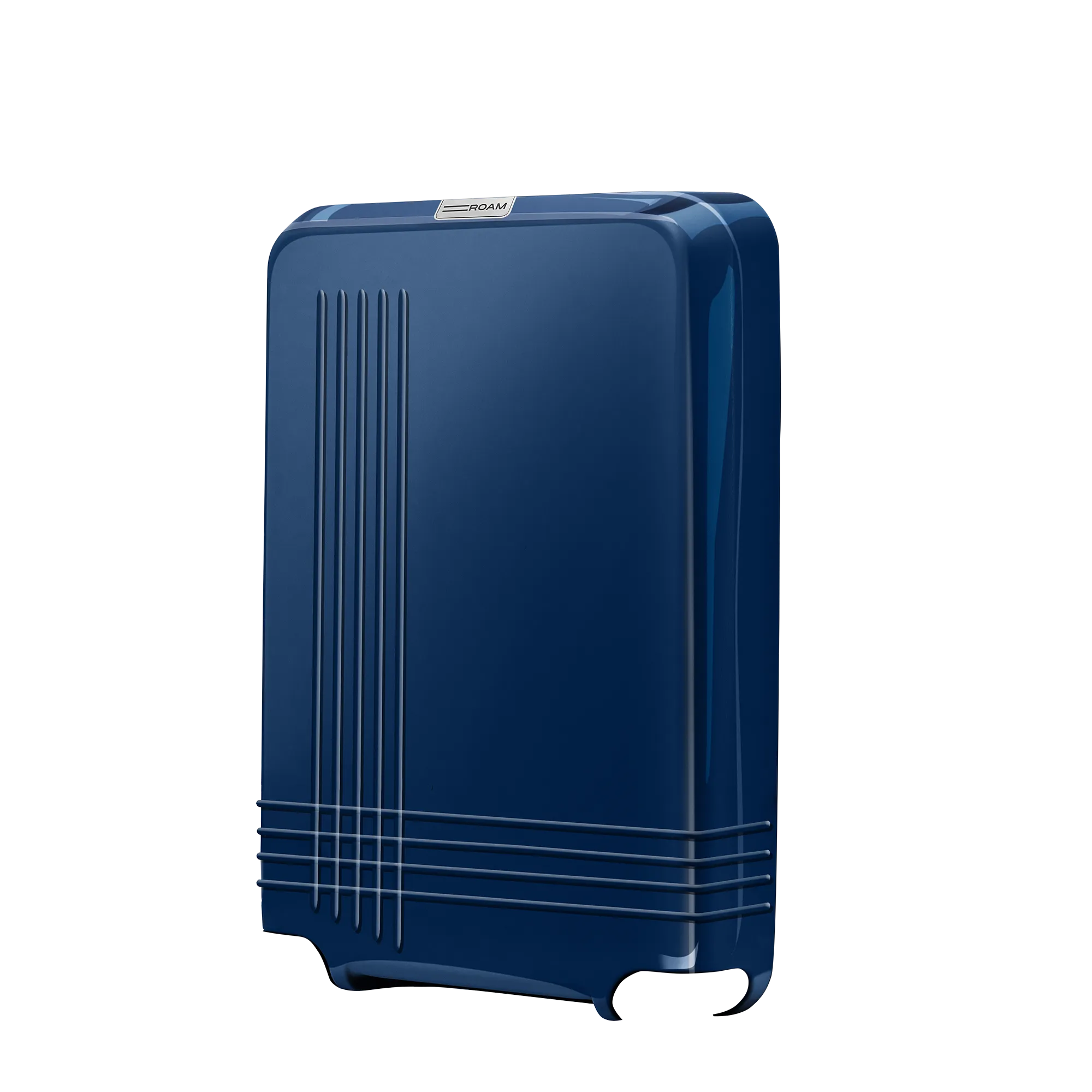 luggage large check in front shell in glossy navy