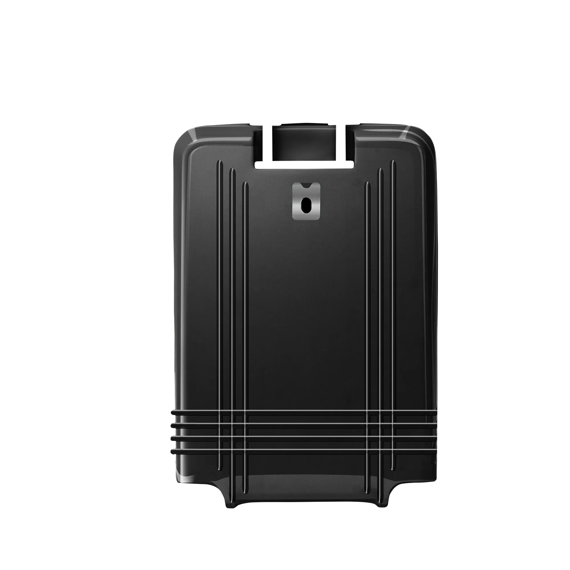 luggage large check in back shell in glossy black