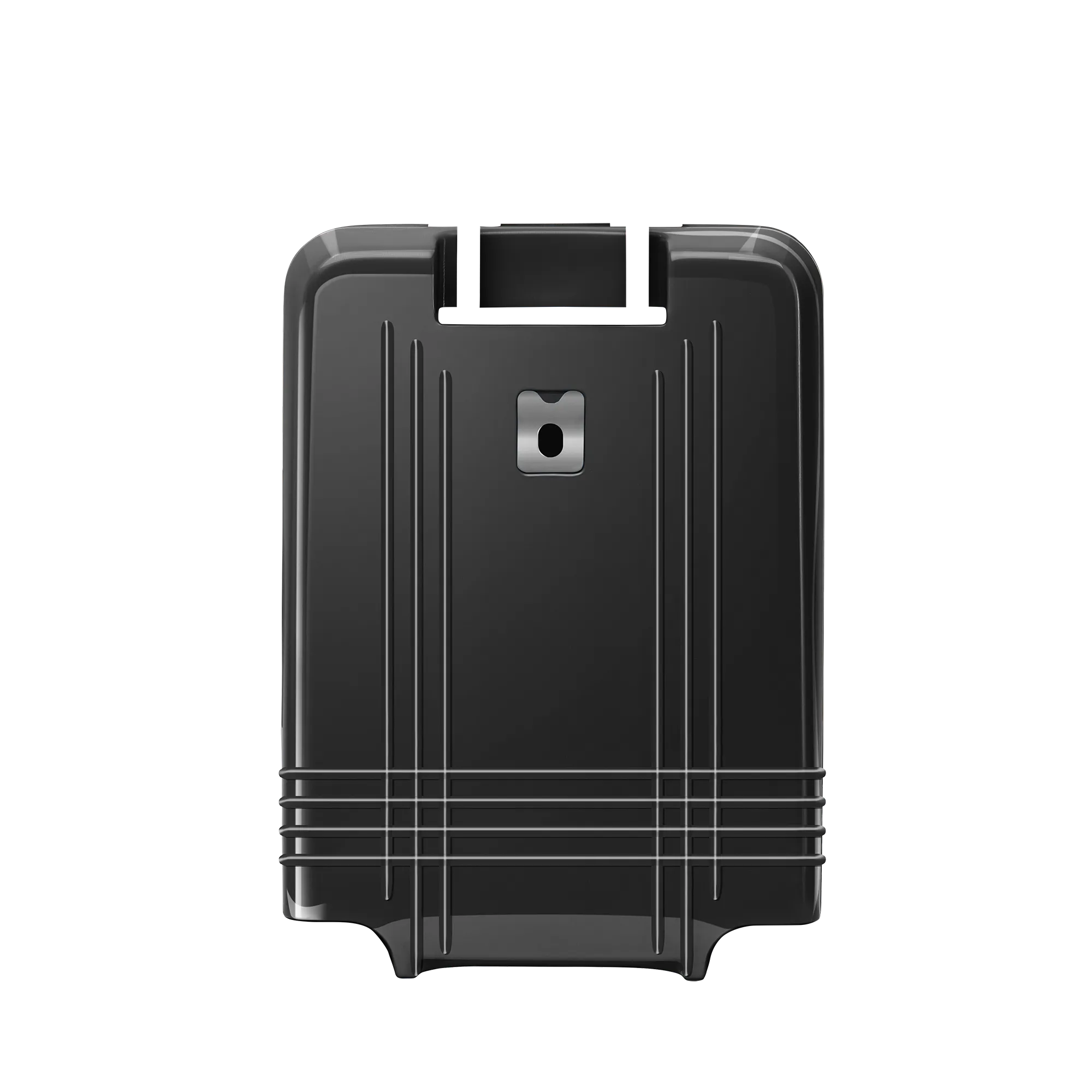 luggage check in back shell in glossy black