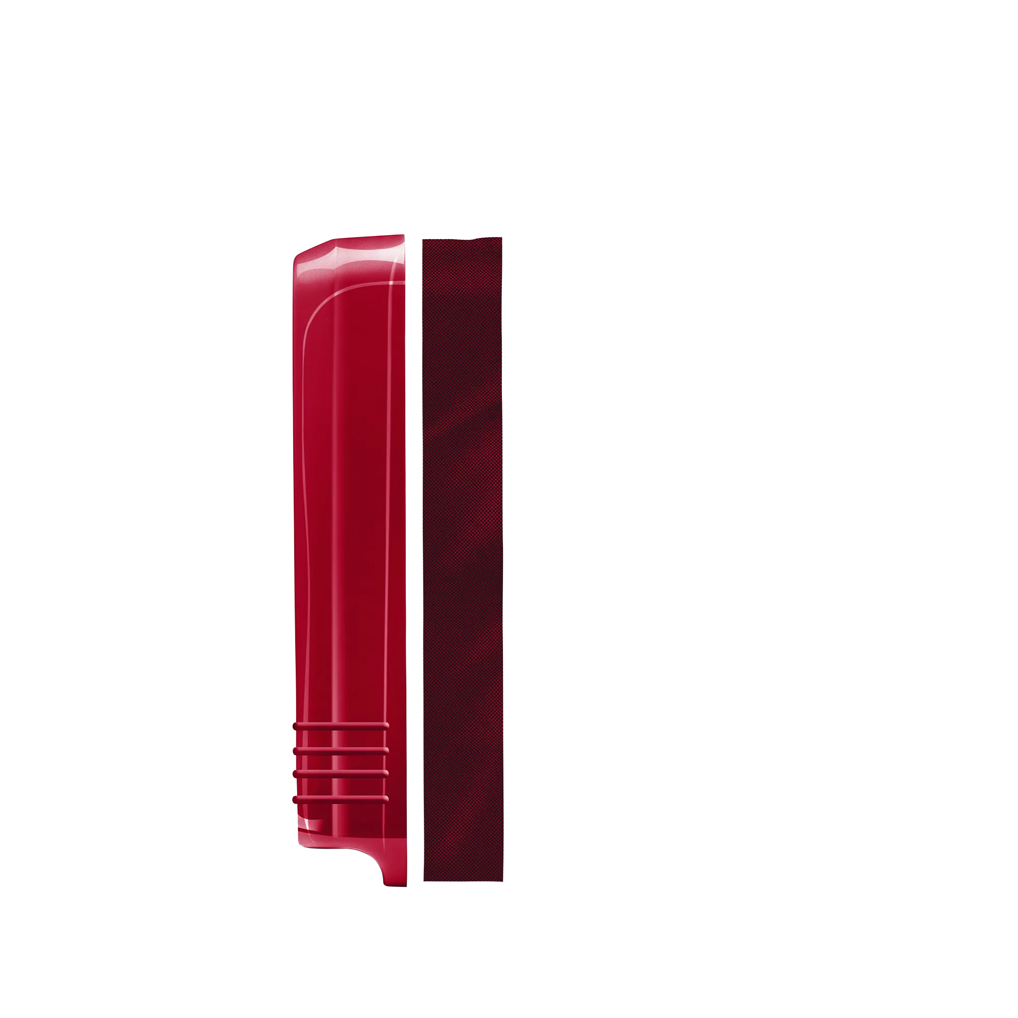 luggage large check in front shell in glossy red