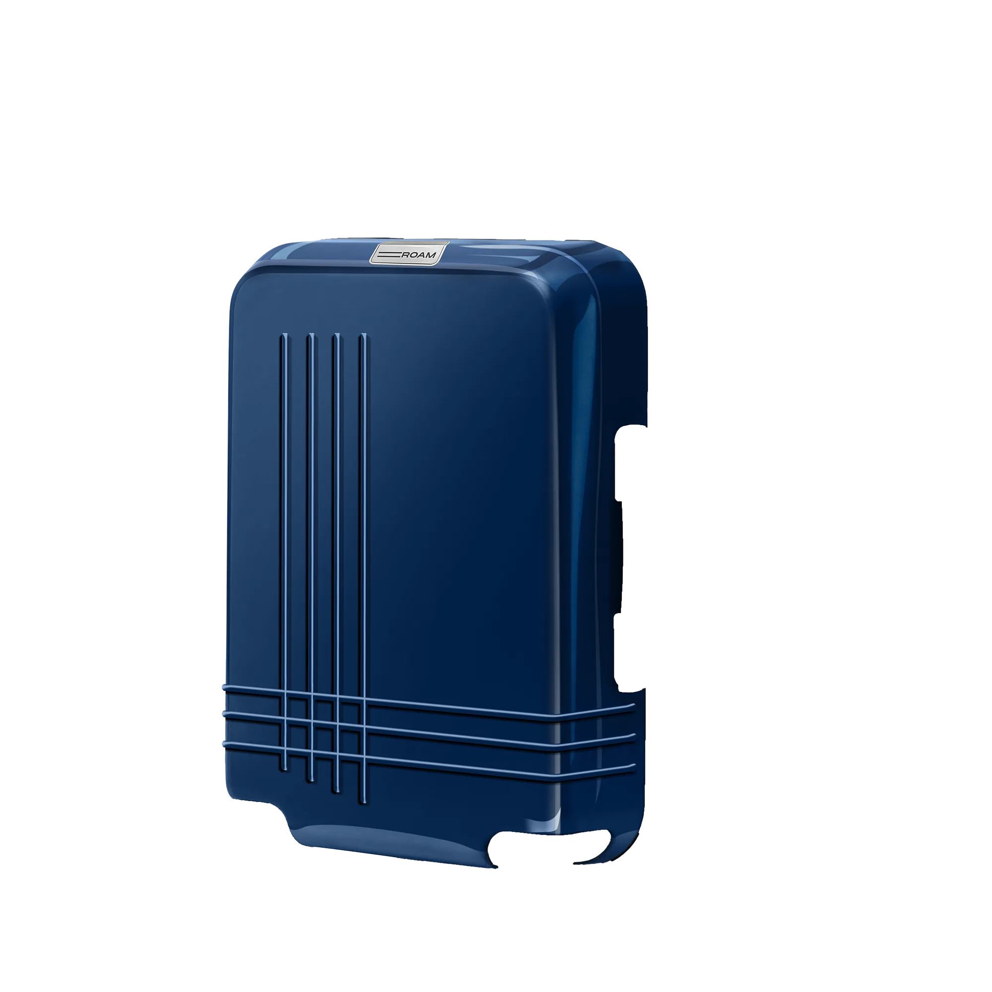 luggage large carry on front shell in glossy navy