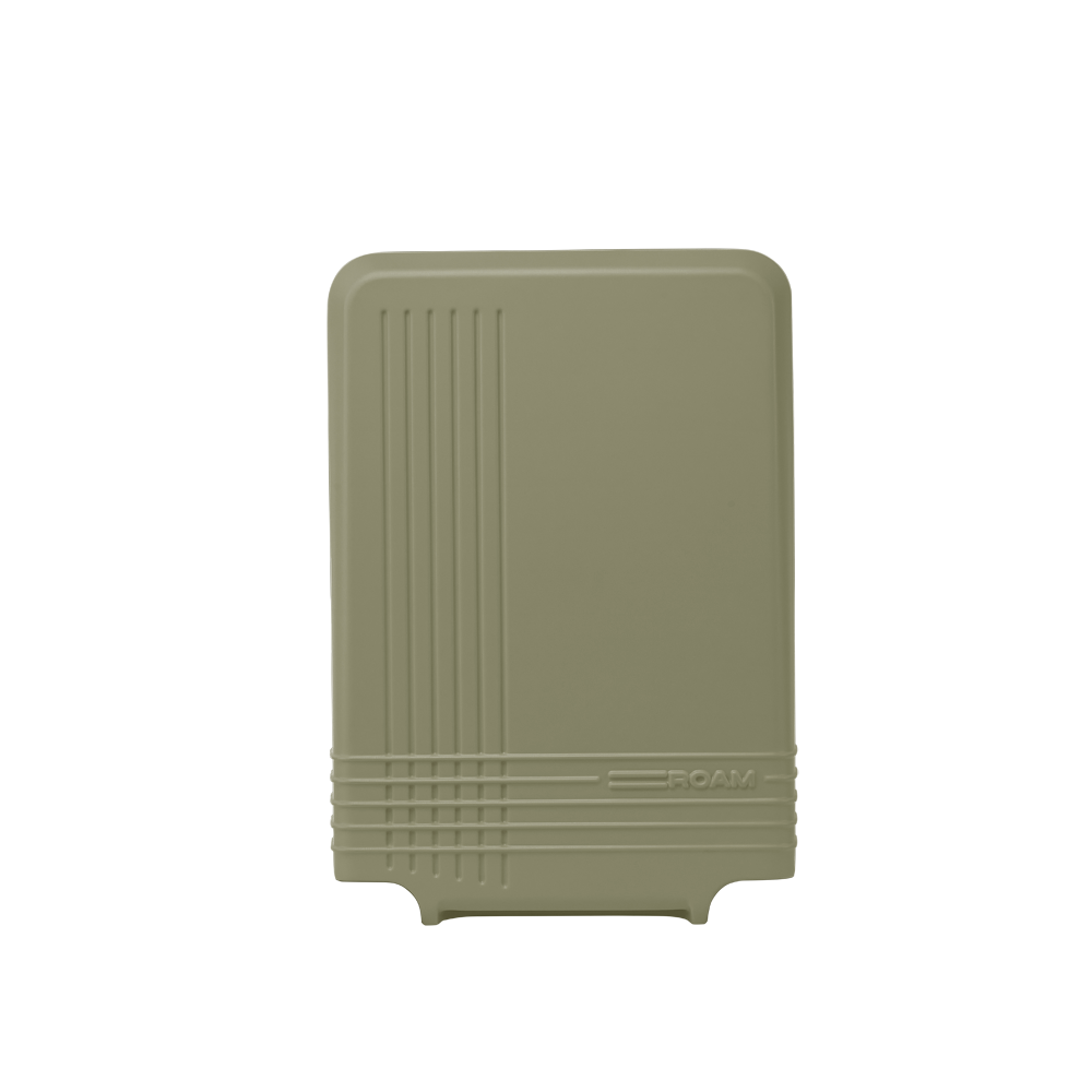 luggage large check in front shell in venetian green
