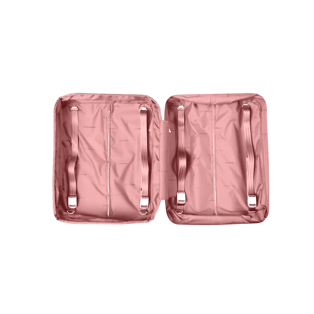 luggage large carry on lining in pink sand