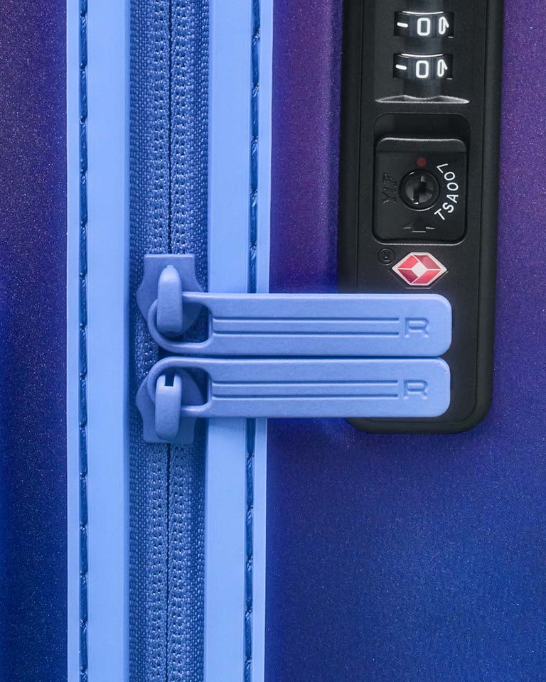 Luggage zipper and lock
